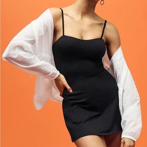 ALO Yoga Black Dress with White Cover-Up